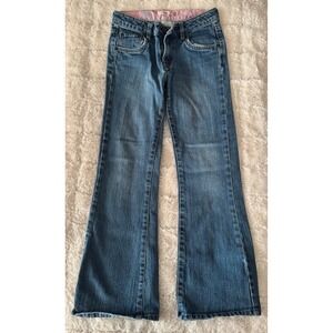 Levi's Kids Girls Stretch Flare Jeans Blue Denim Size 10 Regular
